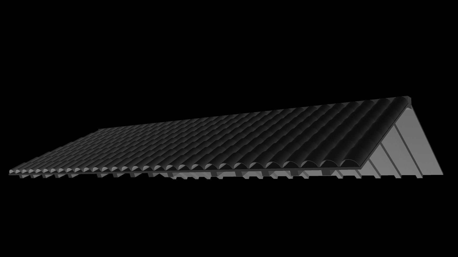 Roof Model Low-poly 3D model_4