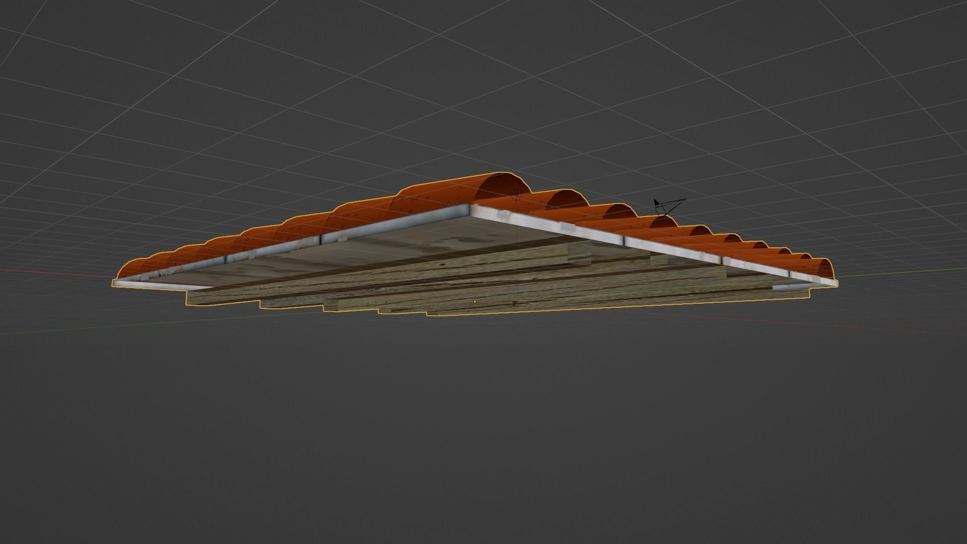 Roof Model Low-poly 3D model_2