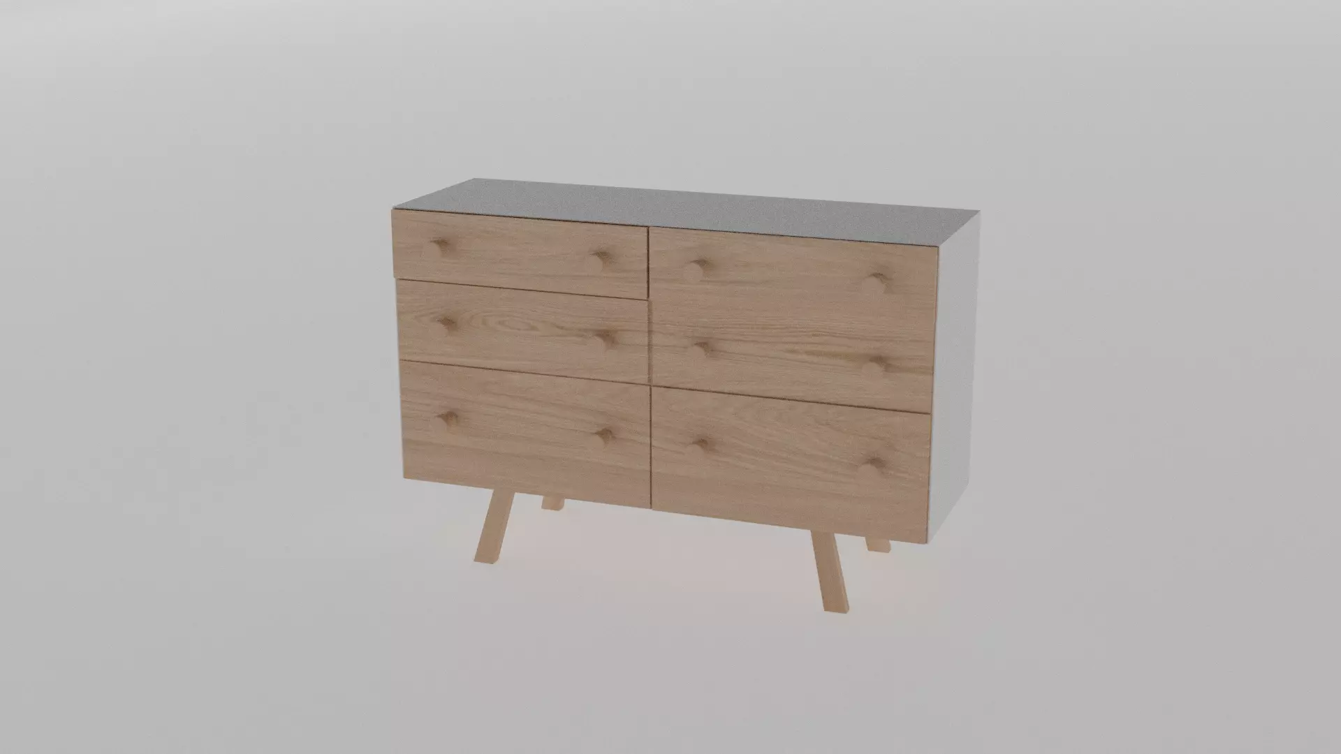 Old Cabinet Free low-poly 3D model