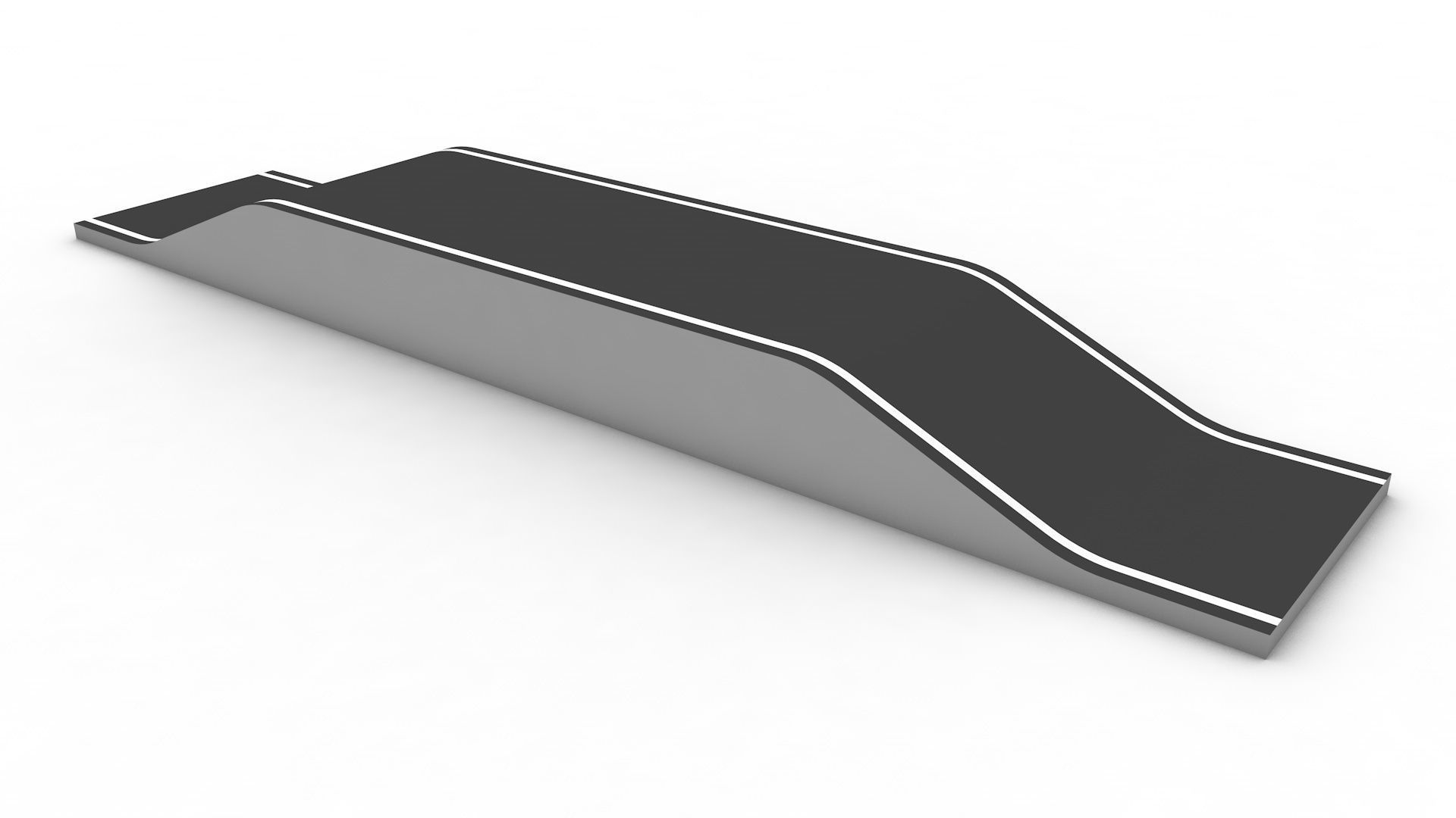 Pump track kit   and 3 pre-built tracks 3D model_9