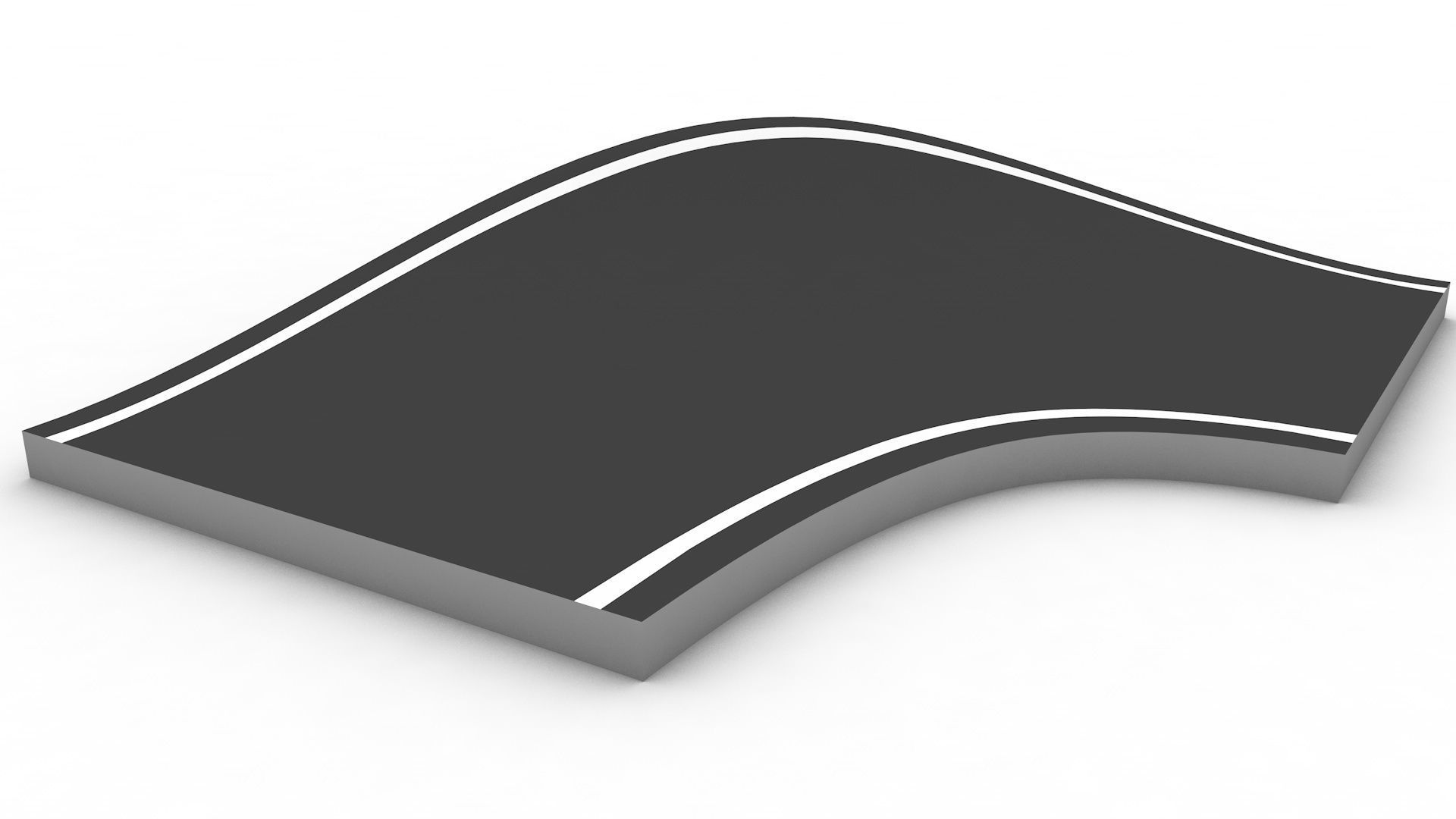 Pump track kit   and 3 pre-built tracks 3D model_8