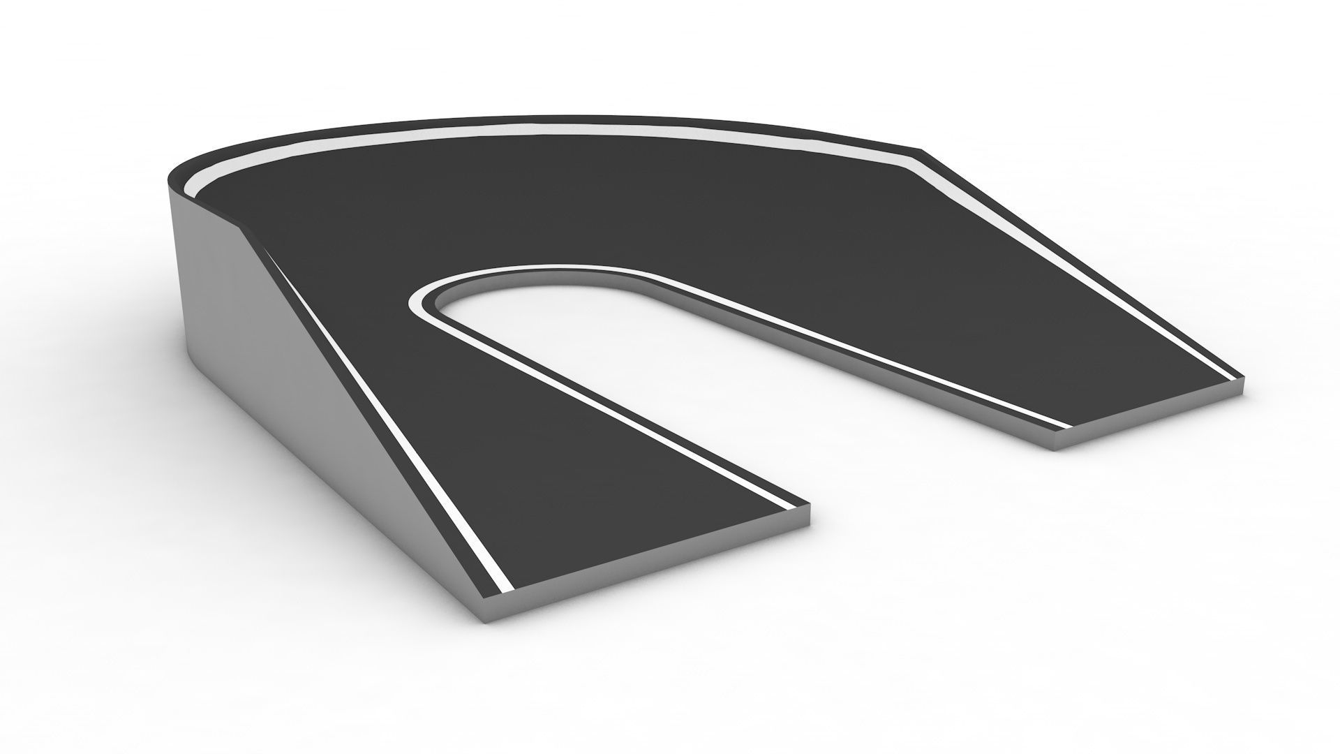 Pump track kit   and 3 pre-built tracks 3D model_7