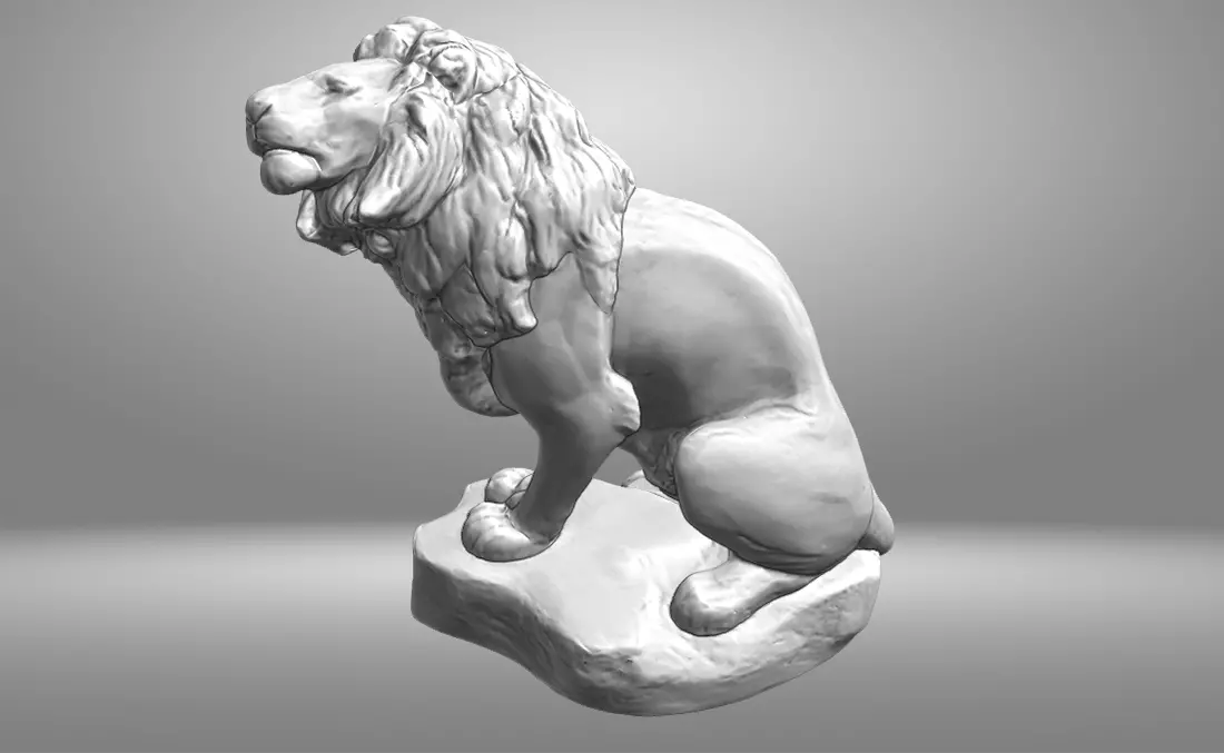 Lion Sculpture 3D print model_0