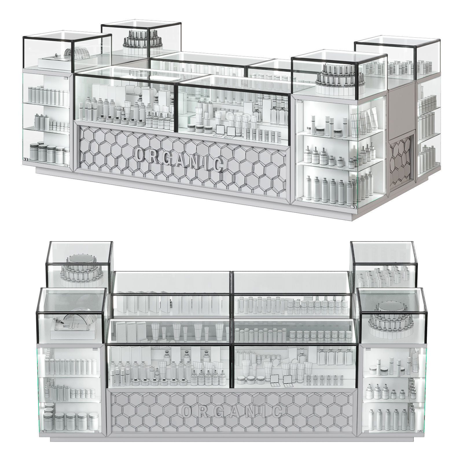 island store cosmetic 3D model_2