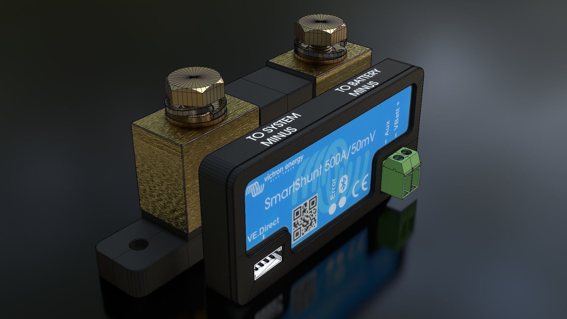 Victron SmartShunt Low-poly 3D model_21