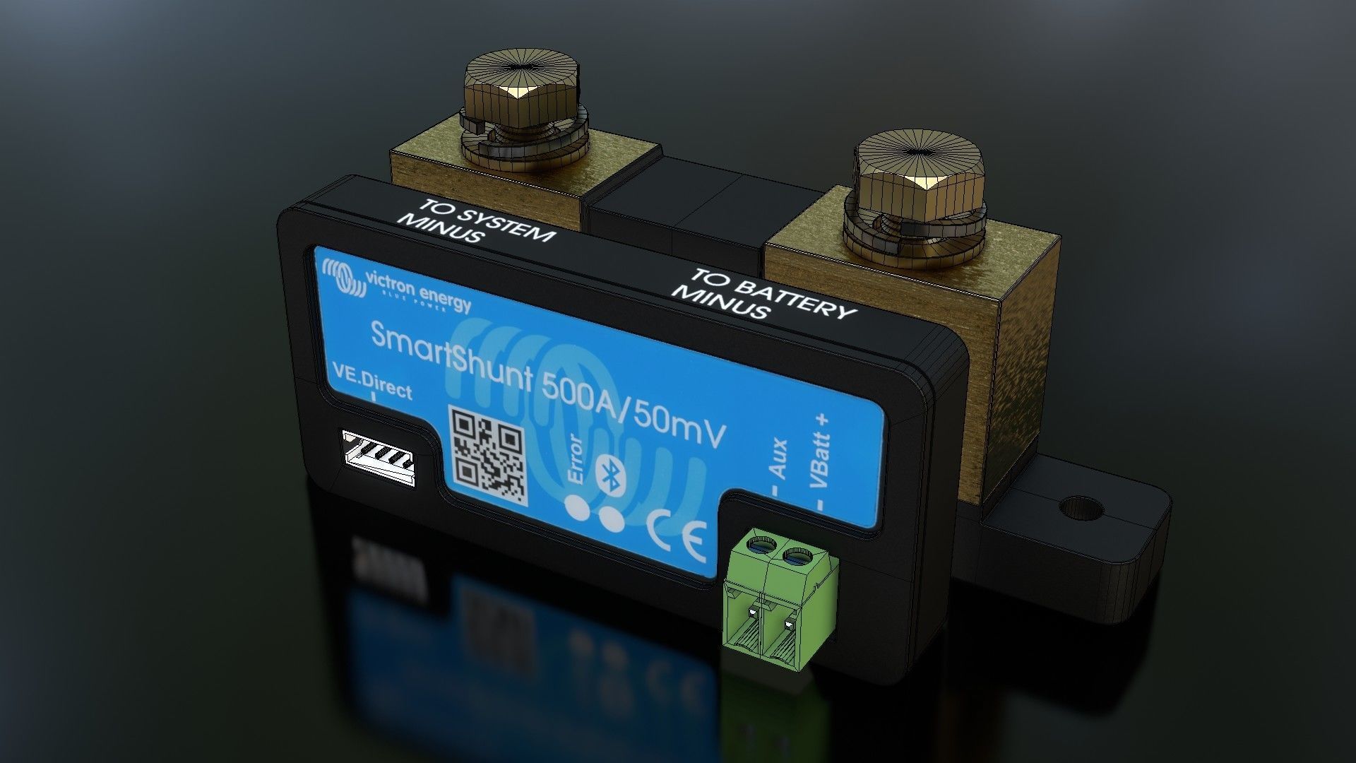 Victron SmartShunt Low-poly 3D model_26