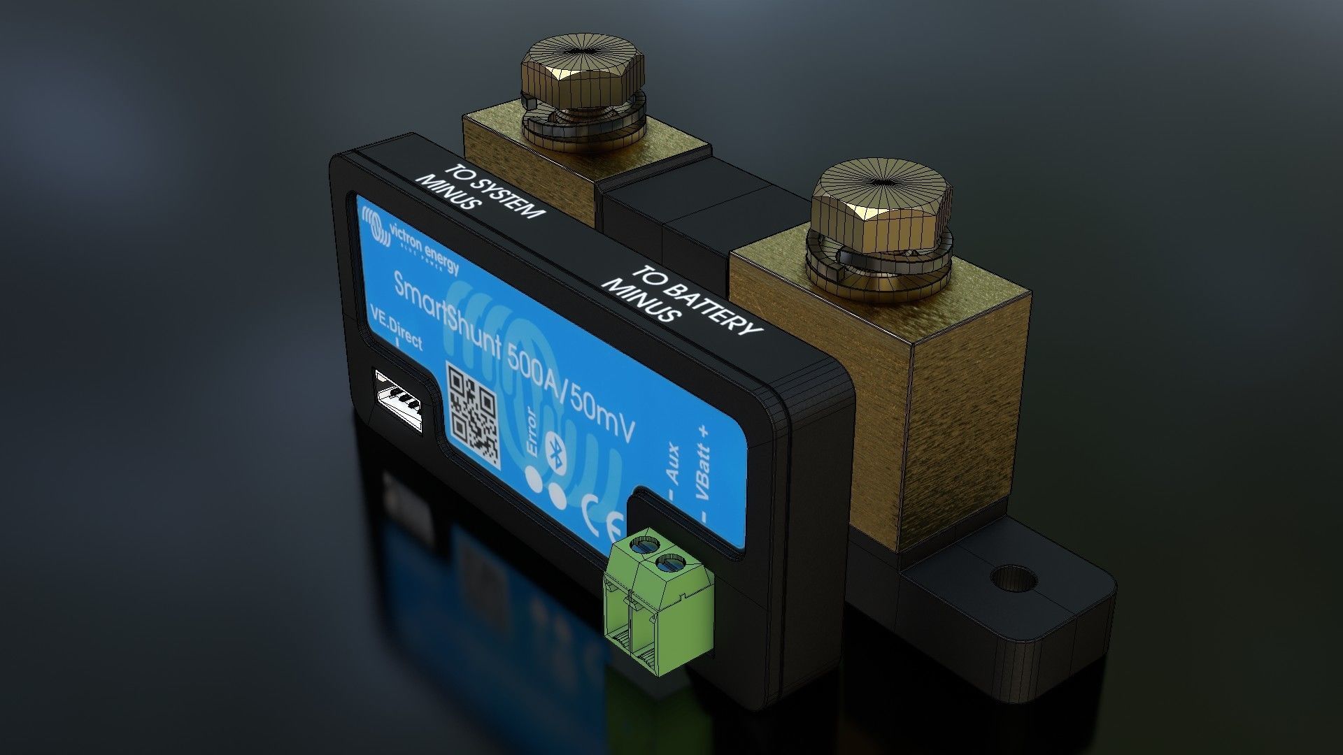 Victron SmartShunt Low-poly 3D model_27