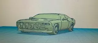 Dodge Challenger 3D print model