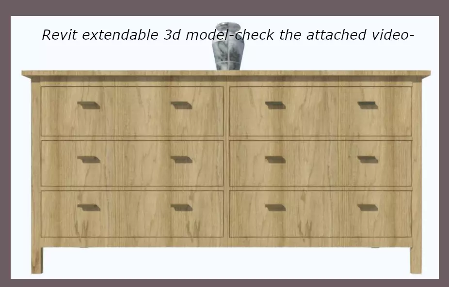 IKEA-KOPPANG PARAMETRIC - EXTENDABLEMODEL 3D model