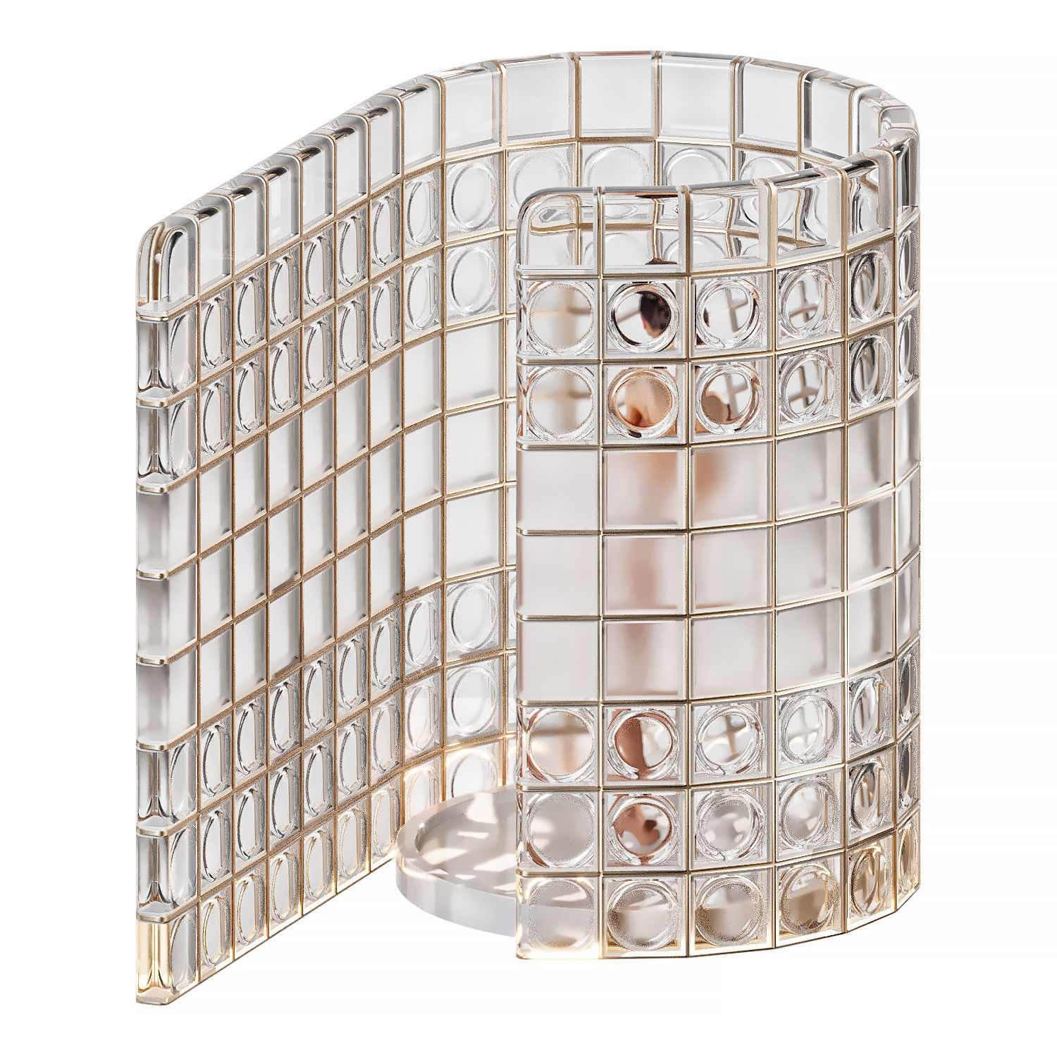 Pallet of glass block 3D model_1