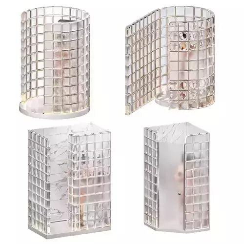 Pallet of glass block 3D model