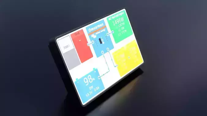 Victron GX Touch 50 Low-poly 3D model