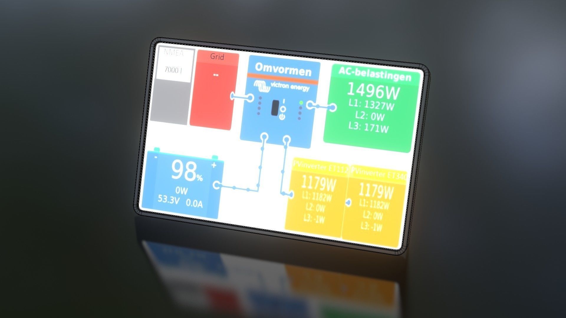 Victron GX Touch 50 Low-poly 3D model_25