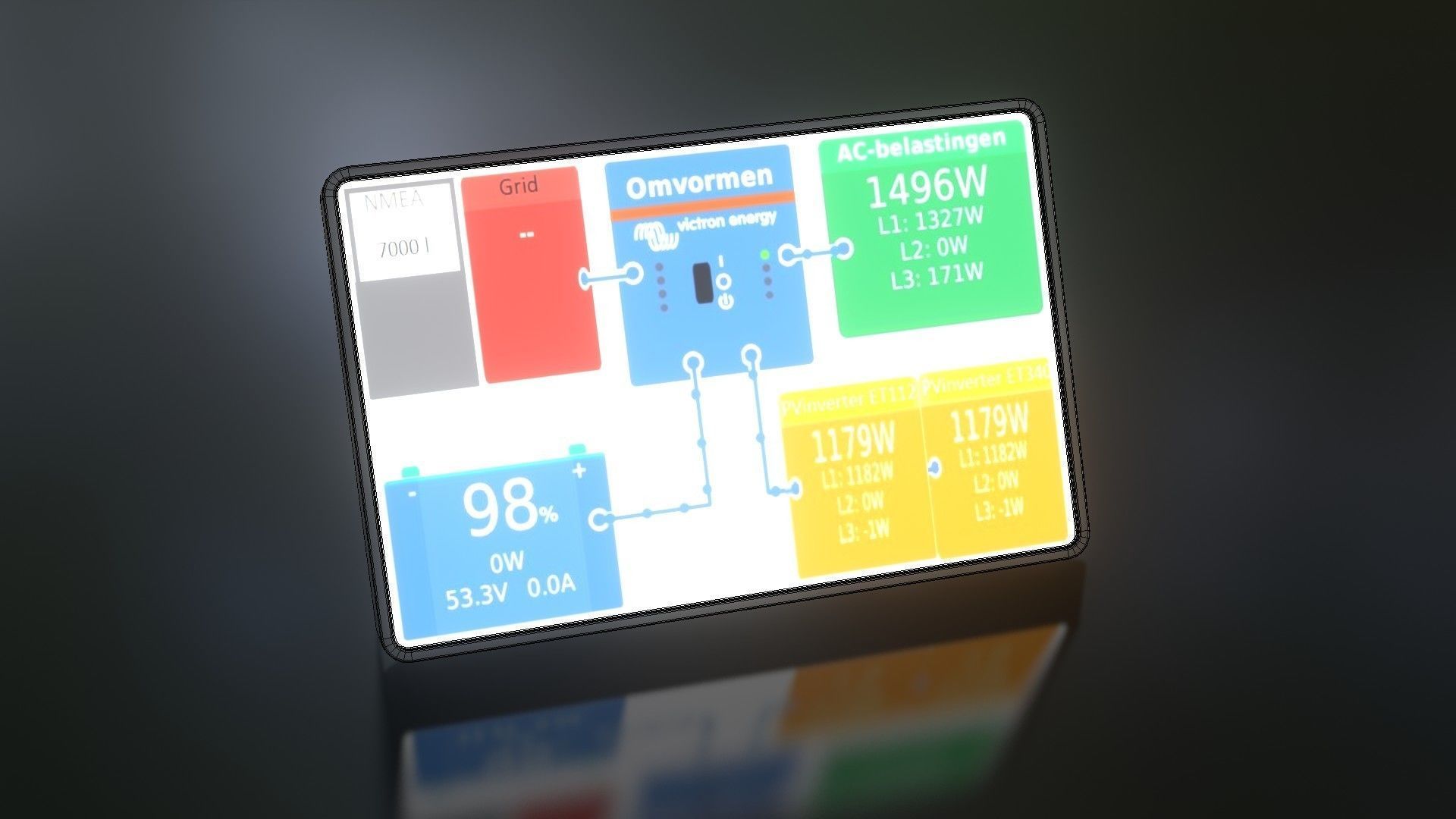Victron GX Touch 50 Low-poly 3D model_23