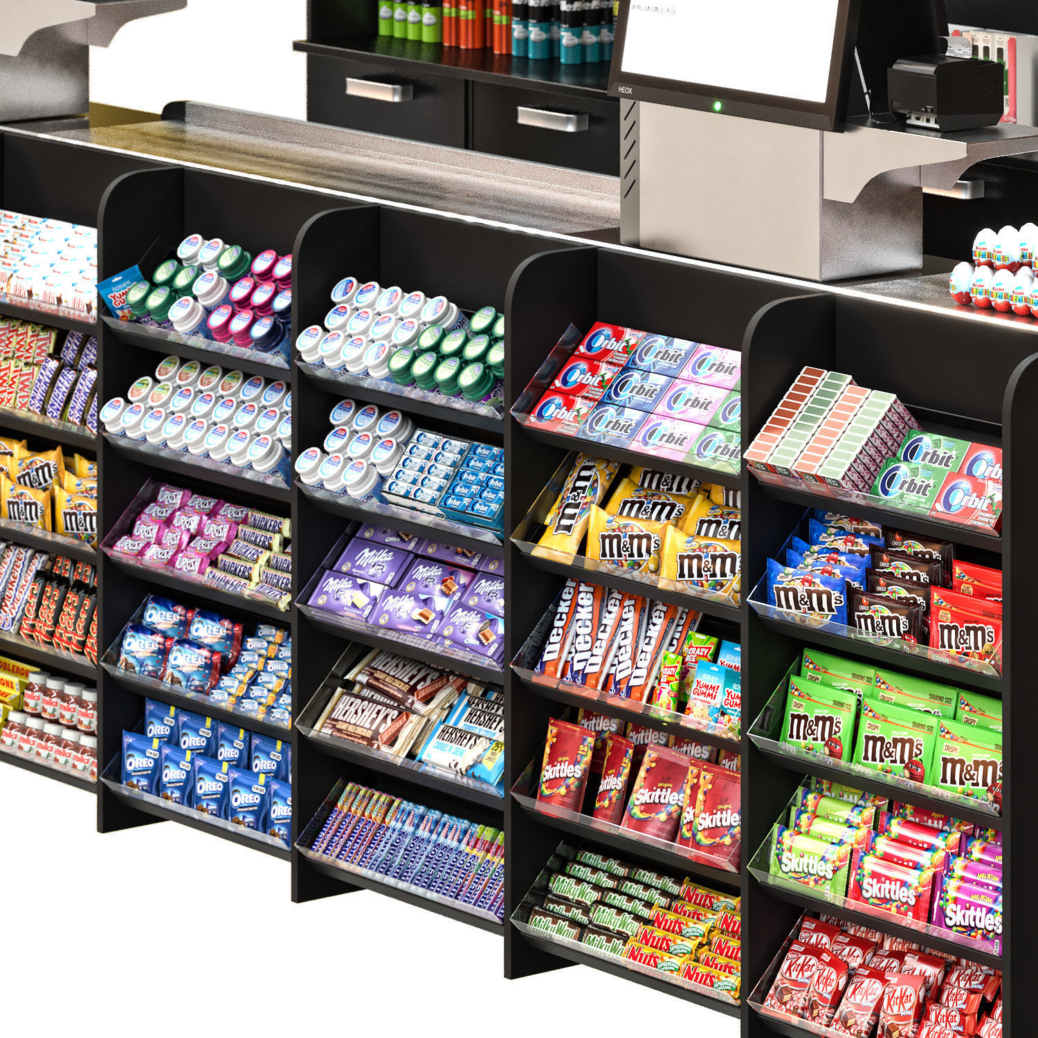 gas station store 3D model_2