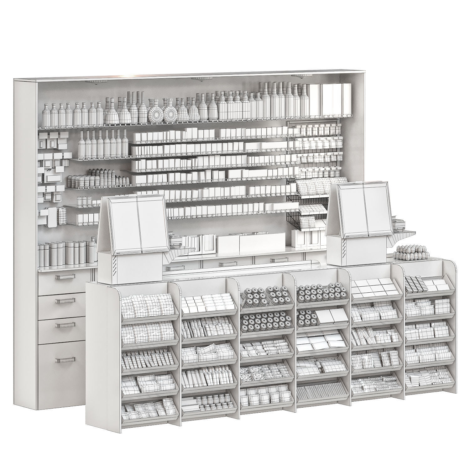 gas station store 3D model_5