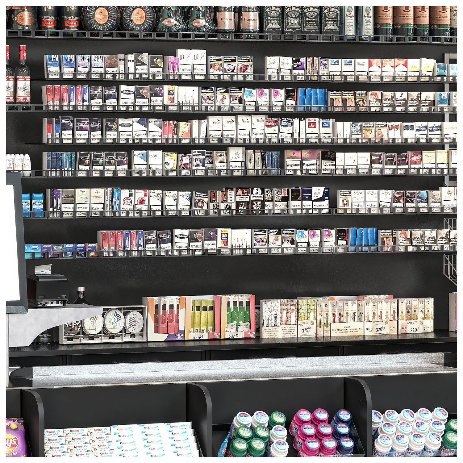 gas station store 3D model_4
