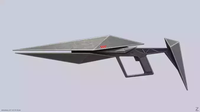 Minimalist scifi gun