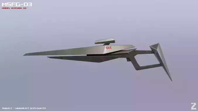 Minimalist scifi gun