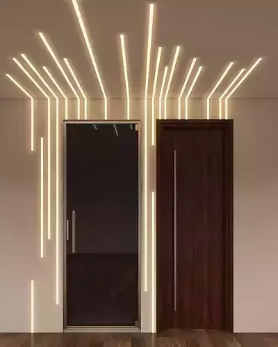 Wall Strip Lights Free 3D model