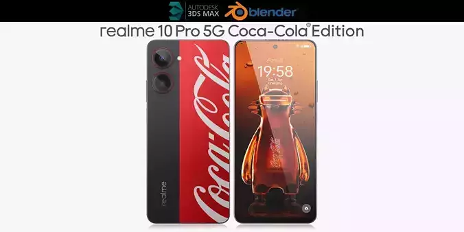 Realme 10 Pro 5G Coca-Cola Edition 3D model