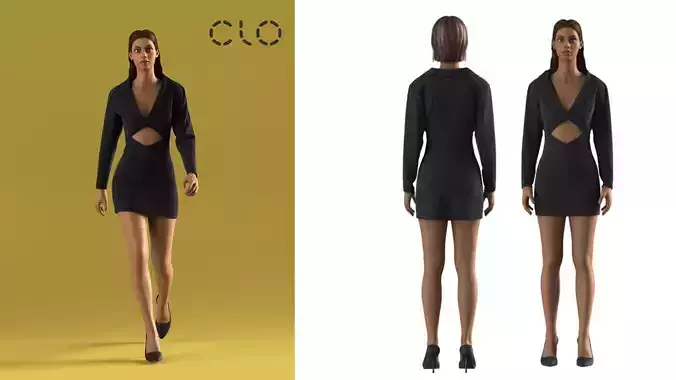 Dress-Jacket with shoulder pads 