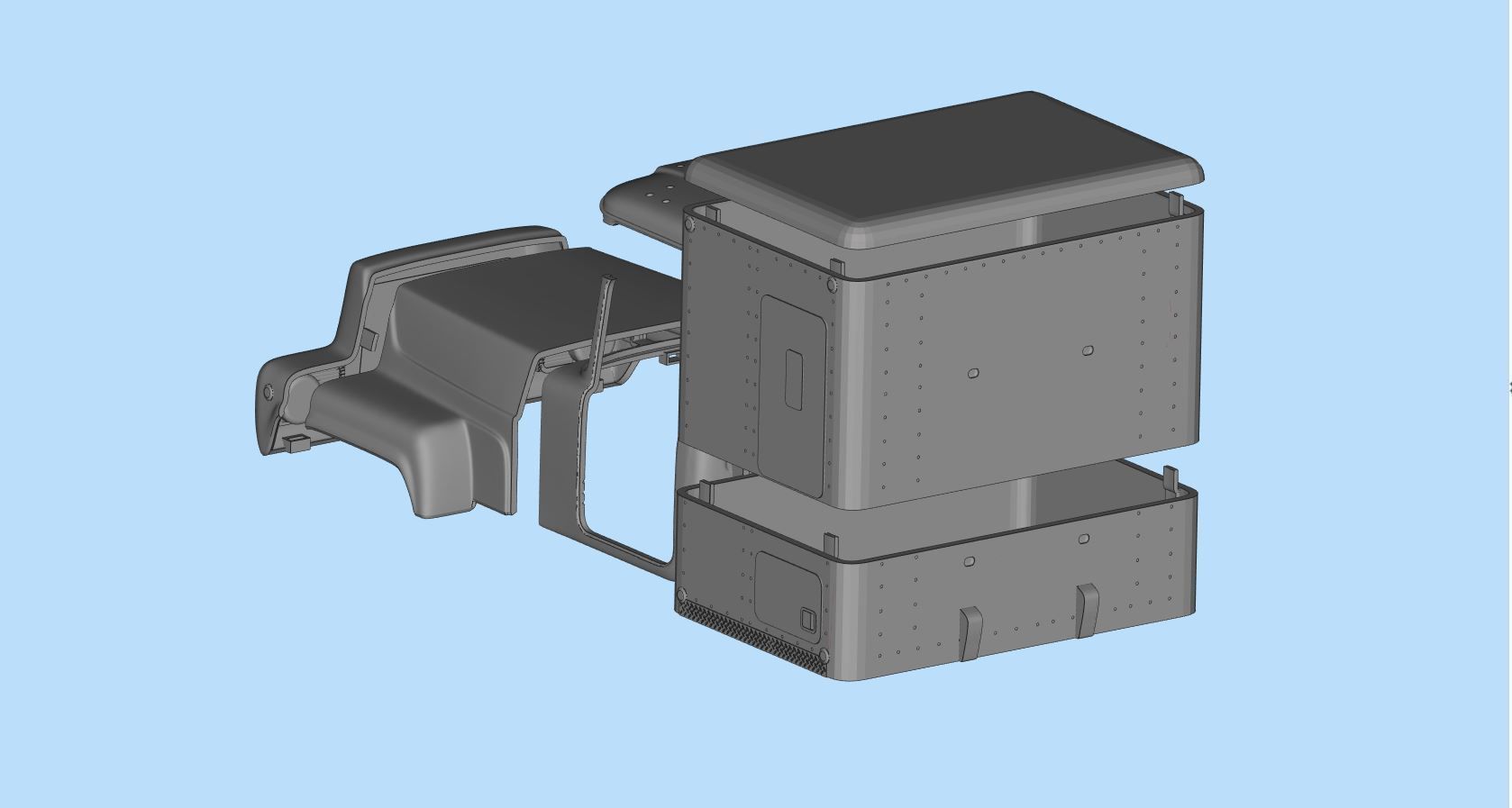 STL printable truck model kit rubber duck from the movie 3D print model_8