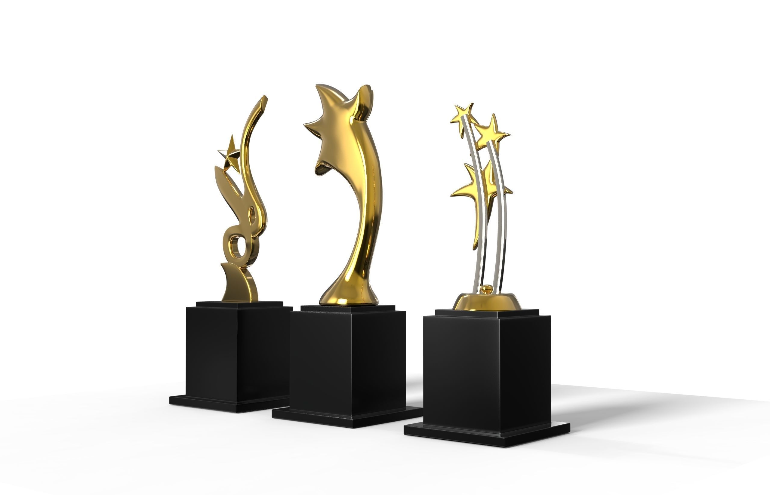 Trophy award trophies 3D model_4