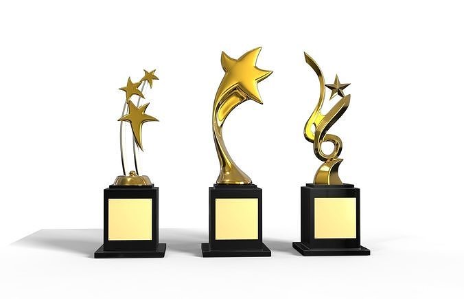 Trophy award trophies 3D model