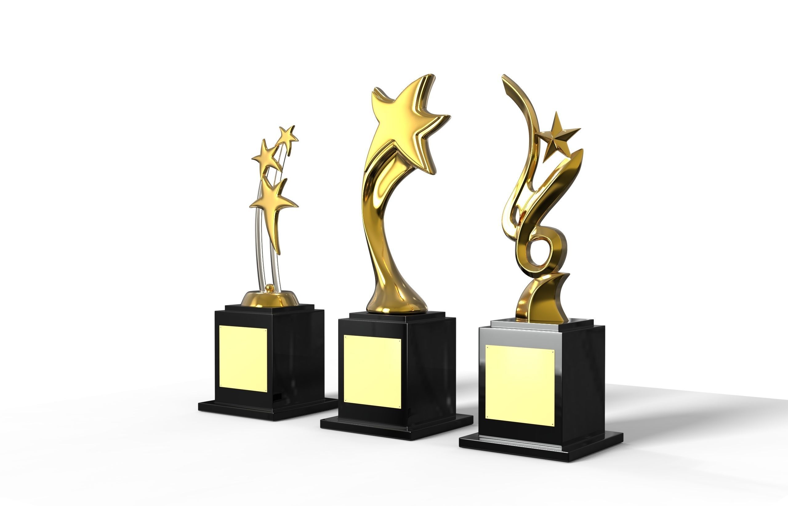 Trophy award trophies 3D model_2