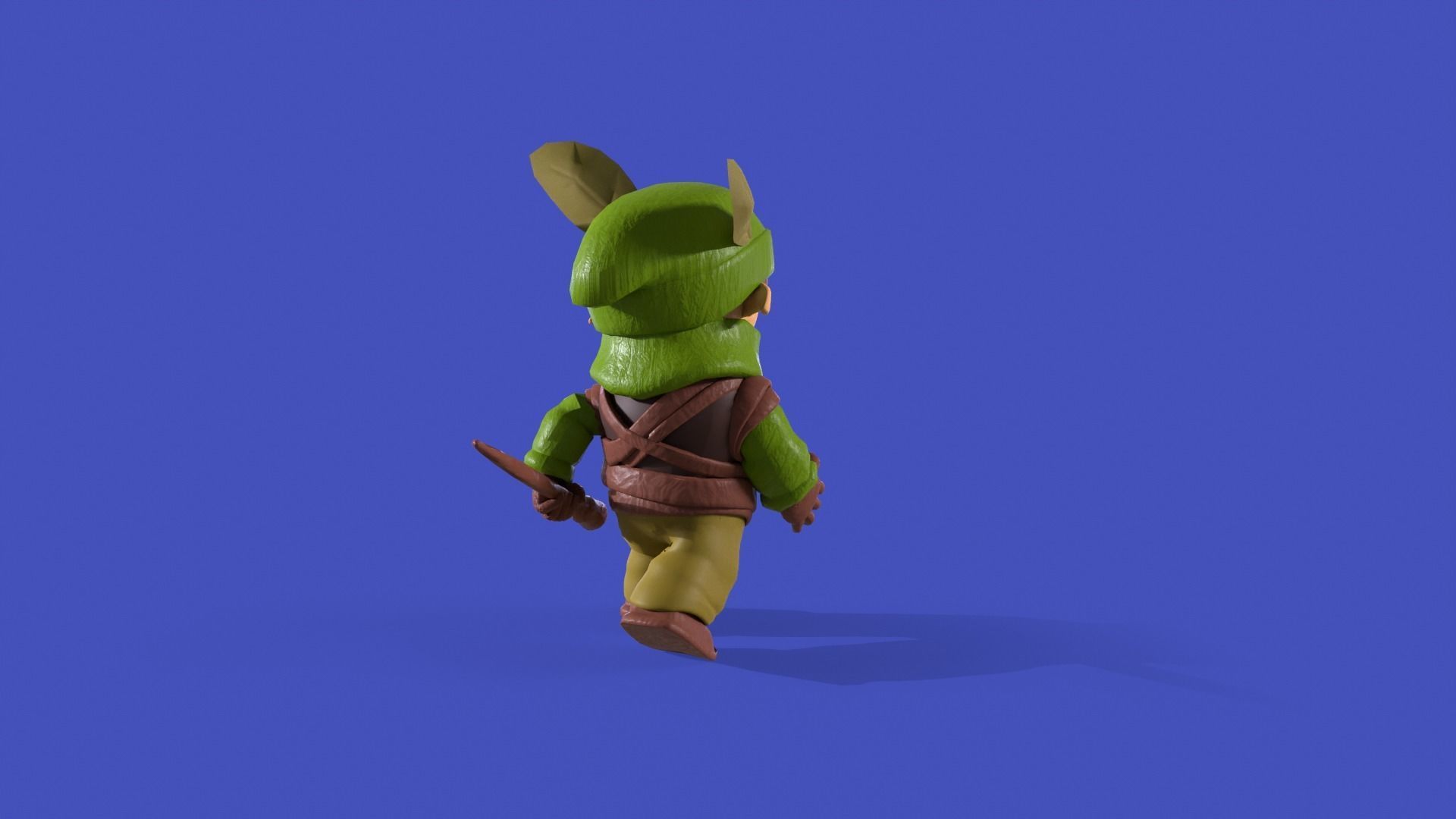Explorer Elf Boy - Rigged - UE4 Low-poly 3D model_5