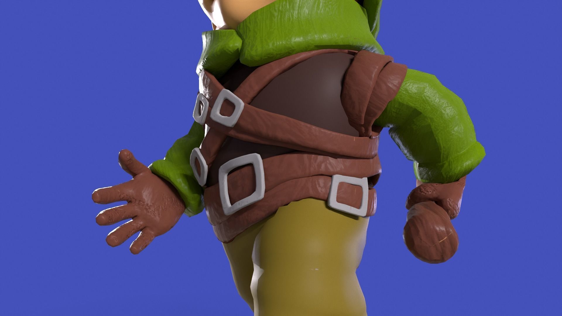 Explorer Elf Boy - Rigged - UE4 Low-poly 3D model_14