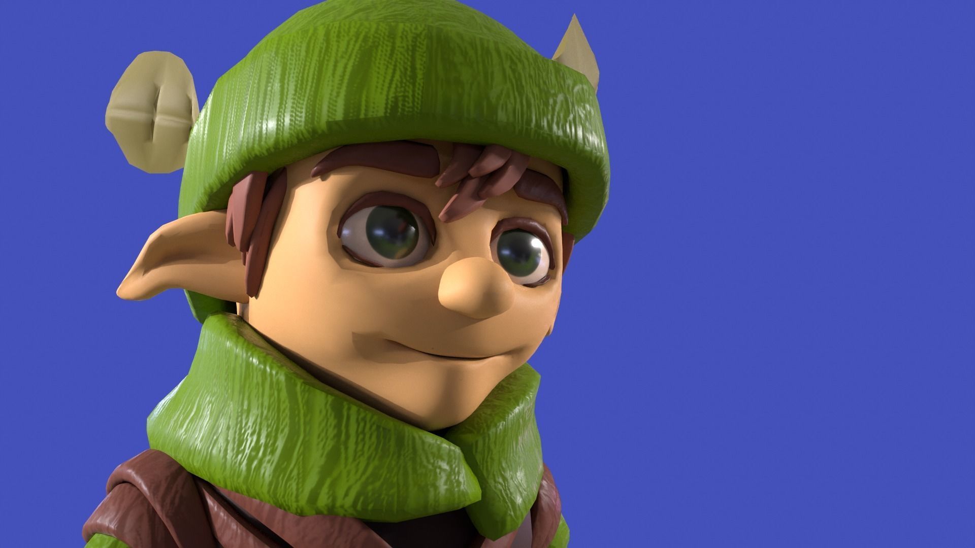 Explorer Elf Boy - Rigged - UE4 Low-poly 3D model_13