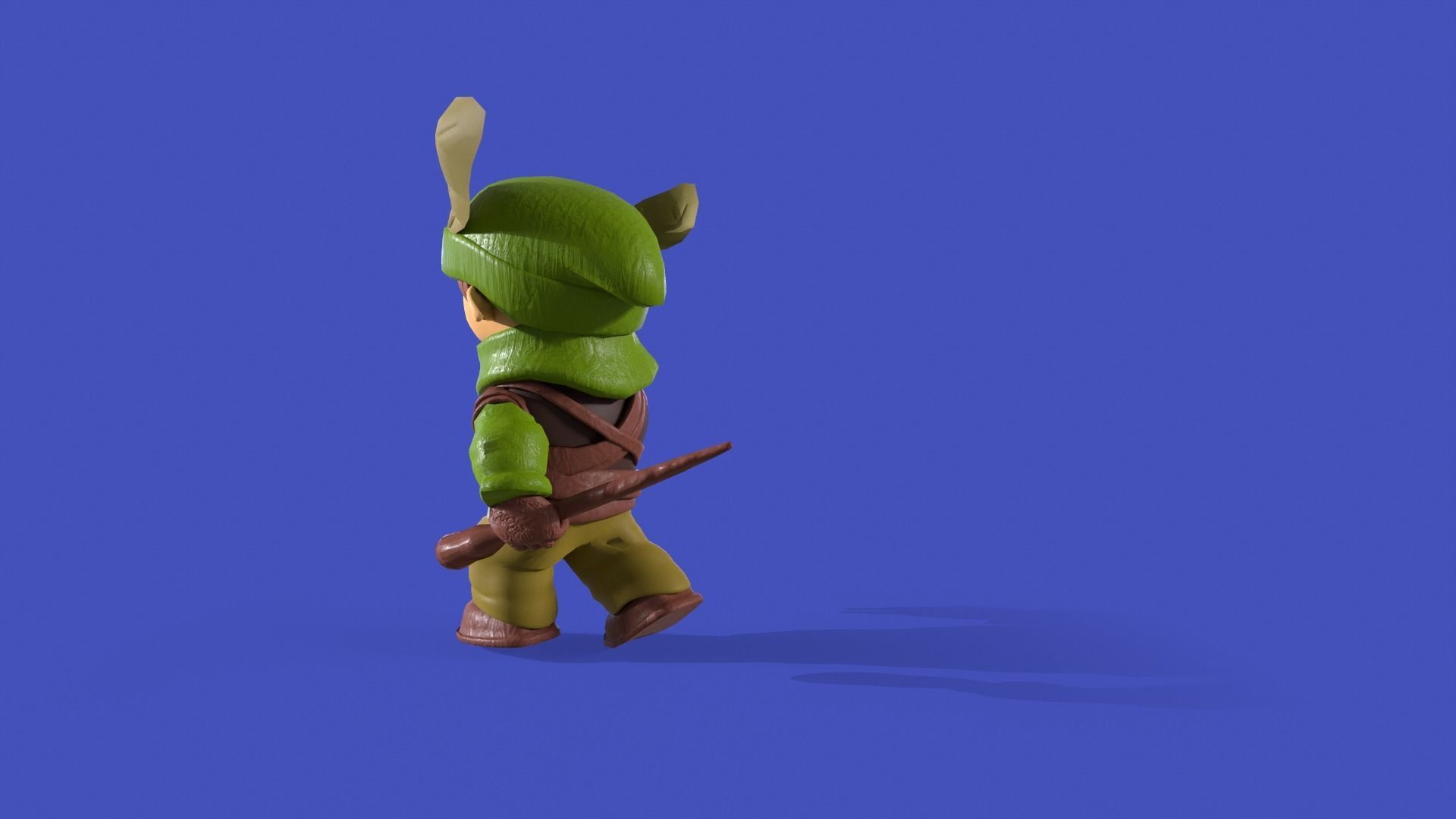 Explorer Elf Boy - Rigged - UE4 Low-poly 3D model_8