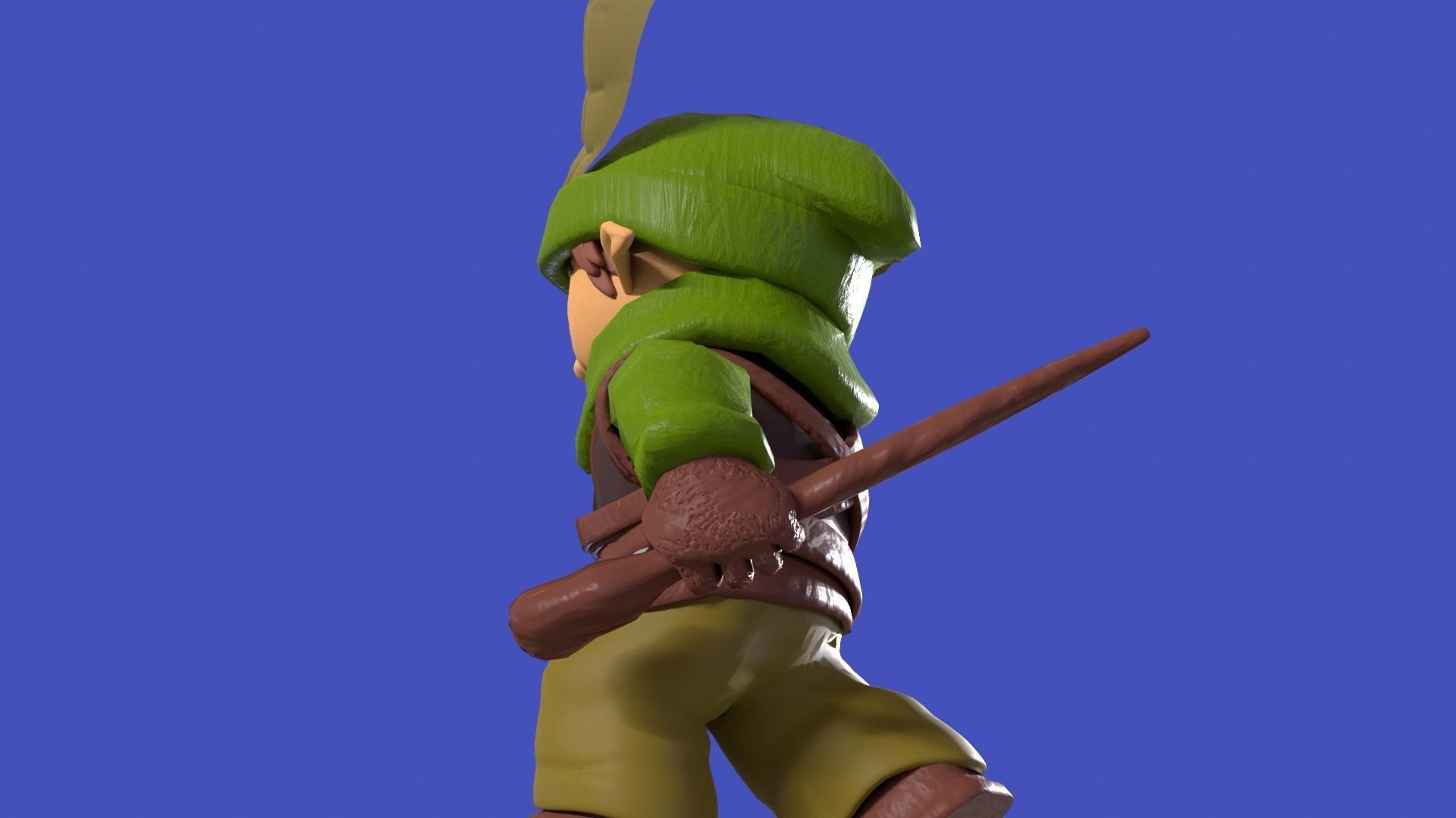 Explorer Elf Boy - Rigged - UE4 Low-poly 3D model_15