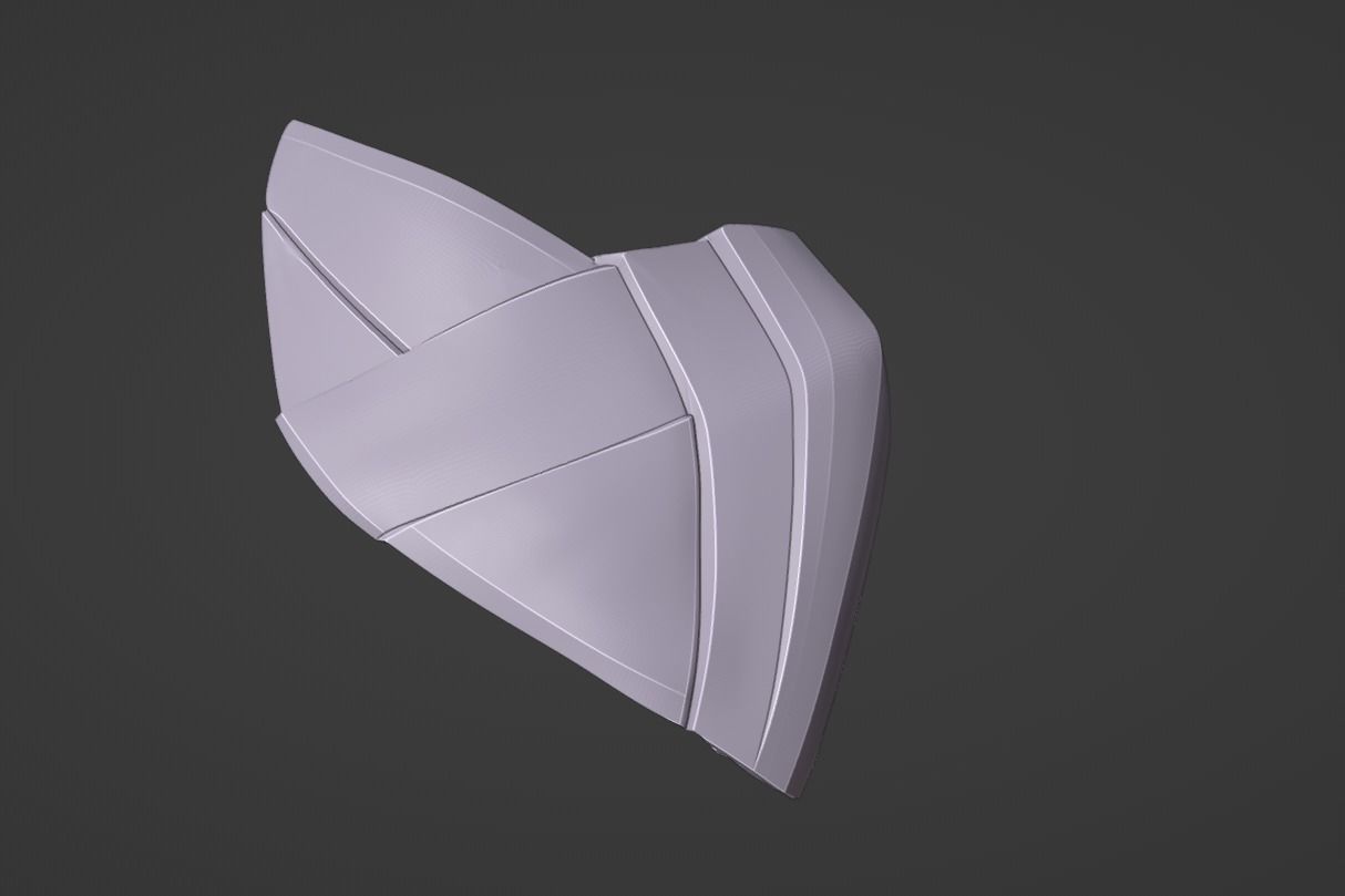 Jade mask - Combat courtier 3D print model_7