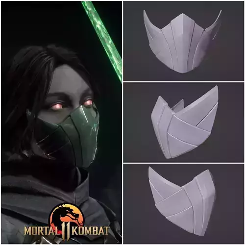 Jade mask - Combat courtier 3D print model
