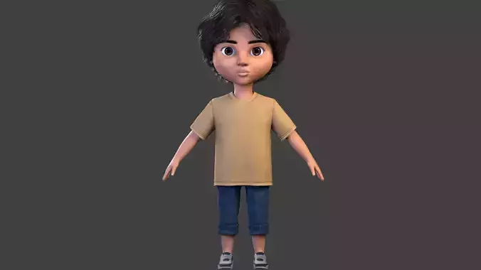 Pixar boy base mesh 