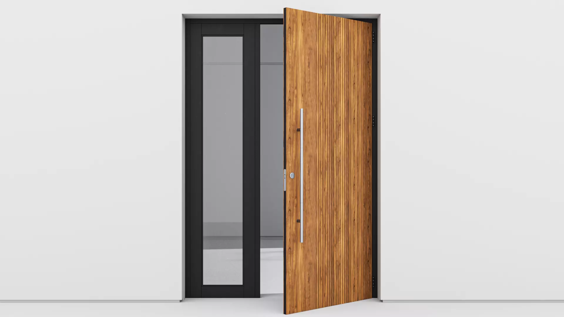 Aluminium door 120 3D model_0