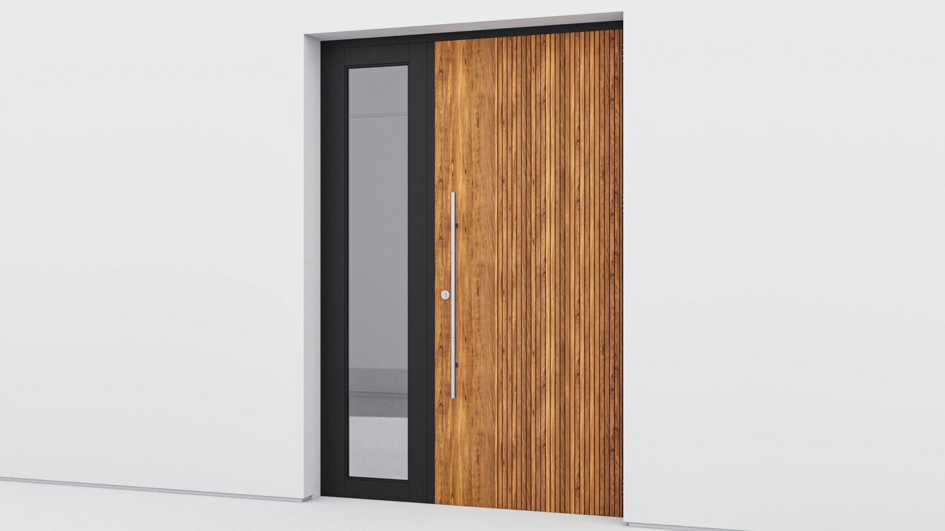 Aluminium door 120 3D model_2