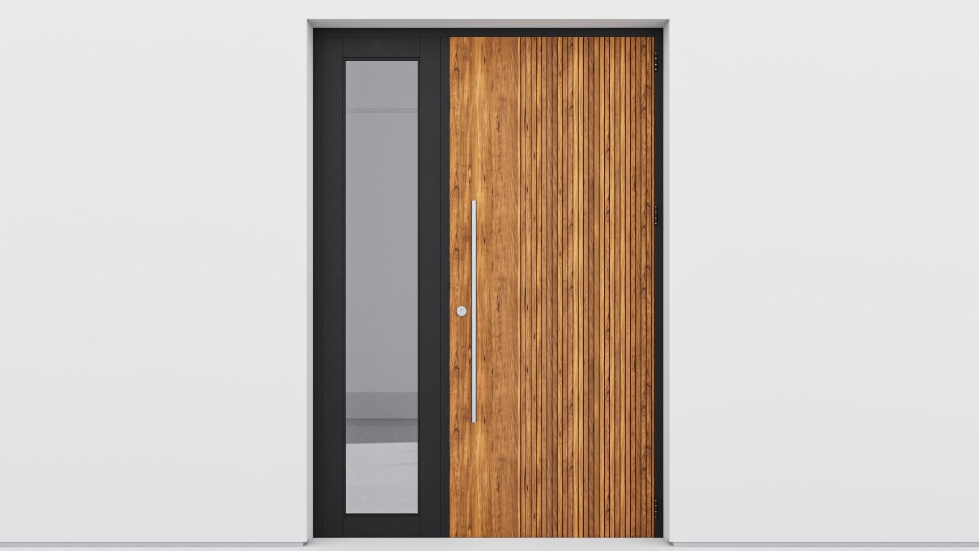 Aluminium door 120 3D model_1