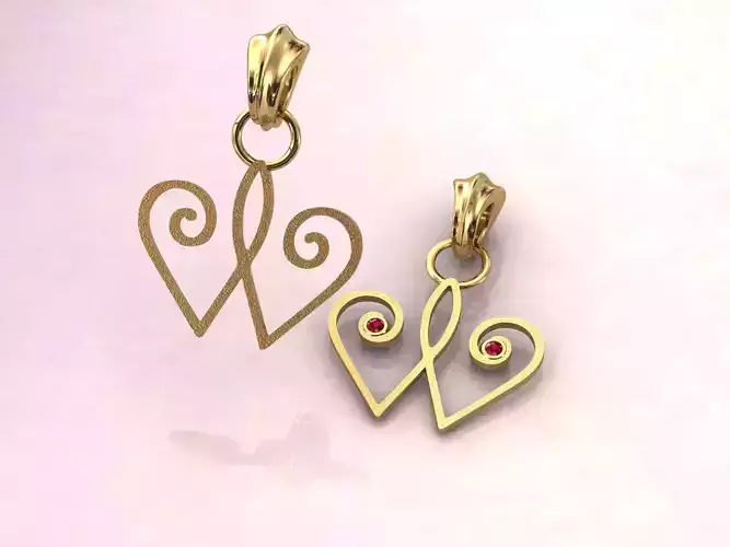 Symbol of synthesis-pendant 3D print model