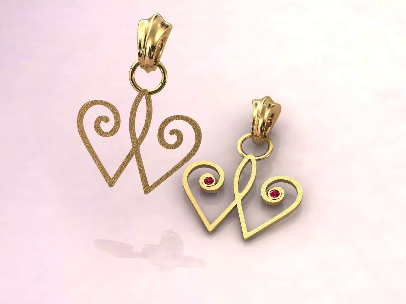 Symbol of synthesis-pendant 3D print model_0