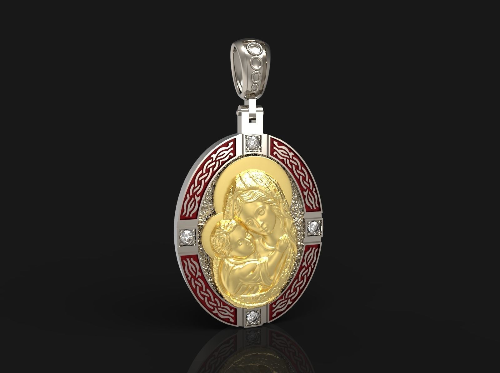 Pendant  N-263 3D print model_1