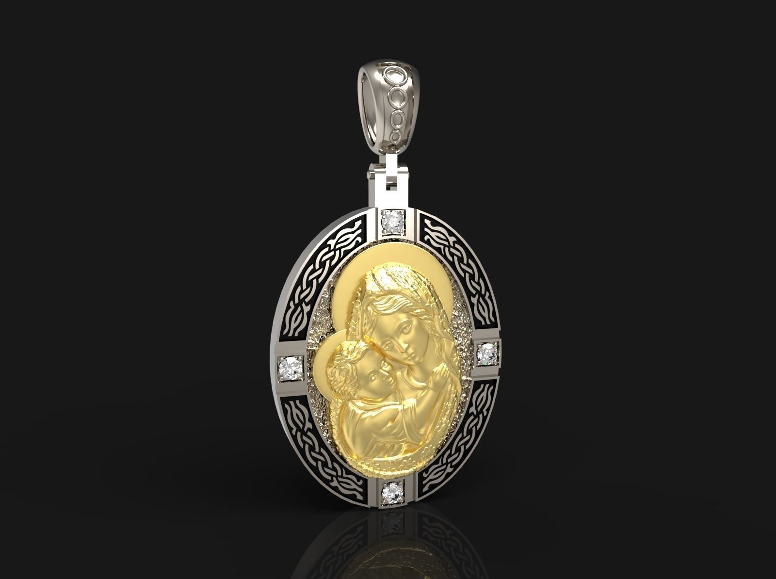 Pendant  N-263 3D print model_2