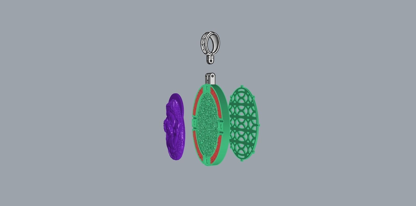 Pendant  N-263 3D print model_15
