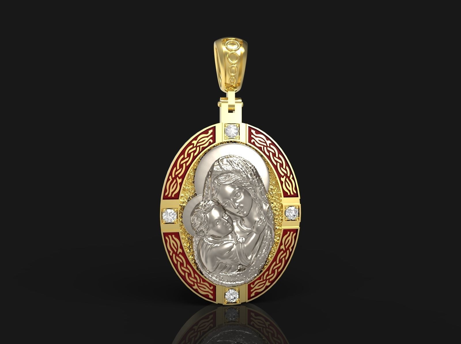 Pendant  N-263 3D print model_5