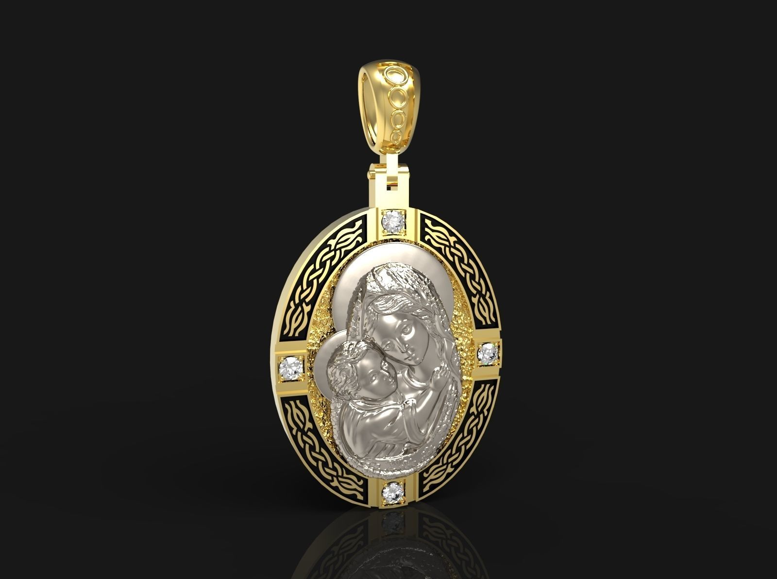 Pendant  N-263 3D print model_4