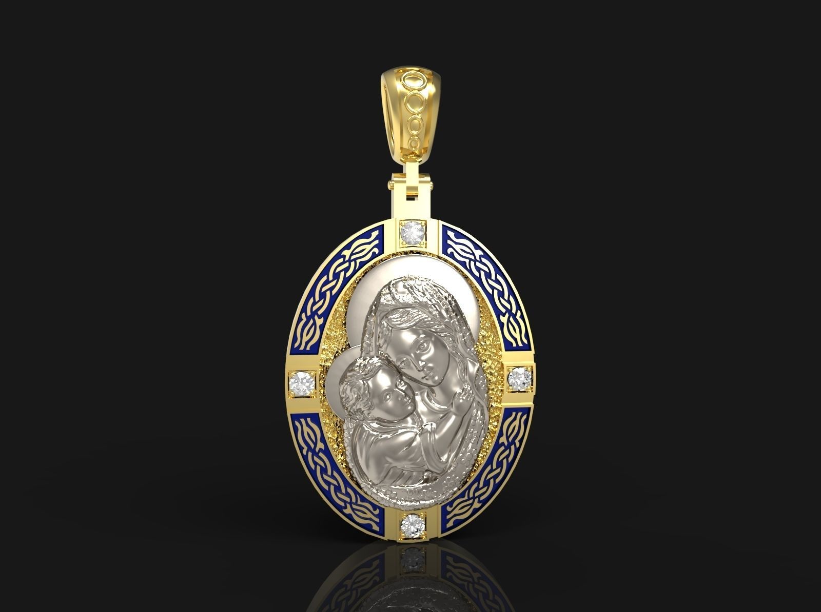 Pendant  N-263 3D print model_6