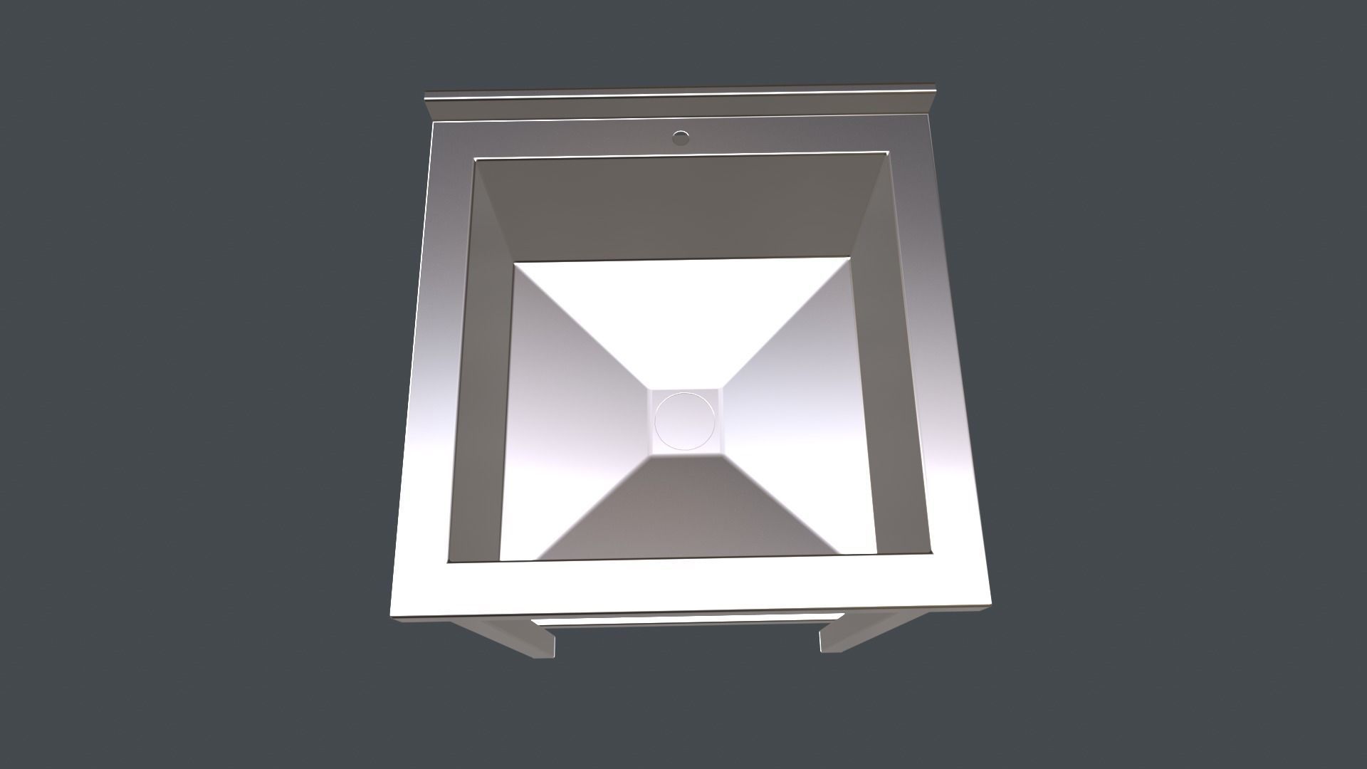 SINK 600x600x890 Low-poly 3D model_9